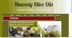 Desktop Screenshot of heavenlyoliveoils.com